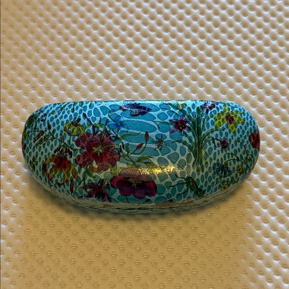 Floral Eyes On Europe Eyeglass Case